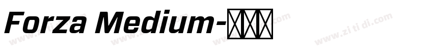 Forza Medium字体转换